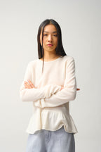 Pull Col Rond - 100% Cachemire 2 Fils - Ivoire