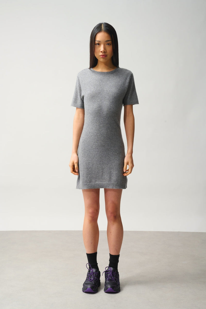 Robe Col Rond Sans Manches - Lynn - Marron