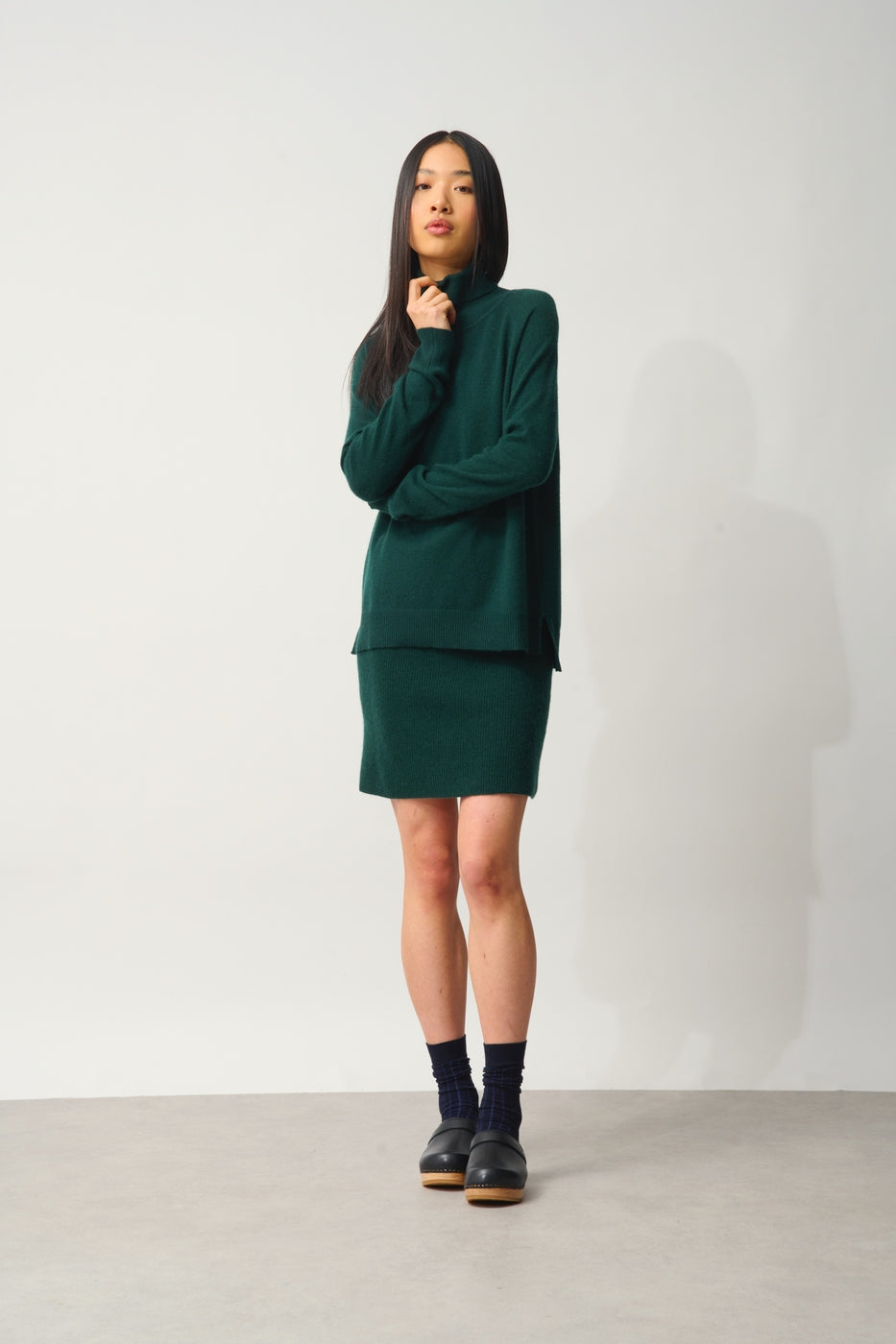 Jersey de cuello alto - Madeline - Ciprés