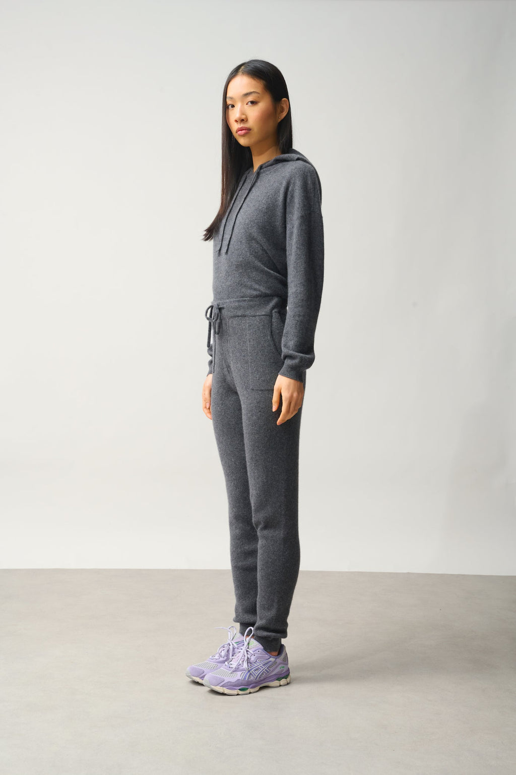 Jogging - 100% Cachemire 2 Fils - Anthracite Chiné