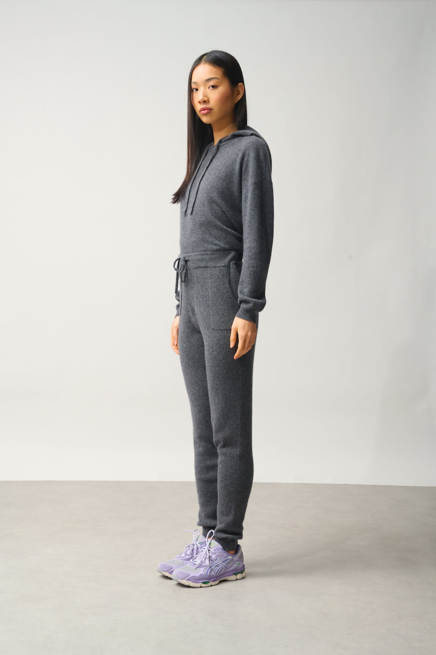 Jogging - 100% Cachemire 2 Fils - Anthracite Chiné