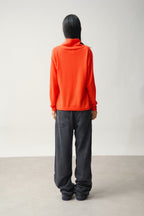 Jersey de Cuello Alto Bénitier - Cheviot - Naranja