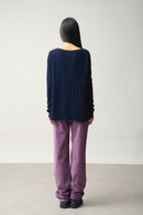 Pull Col Bateau - Diana - Navy