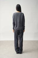 Pull Col V 4 Fils - Doty - Gris