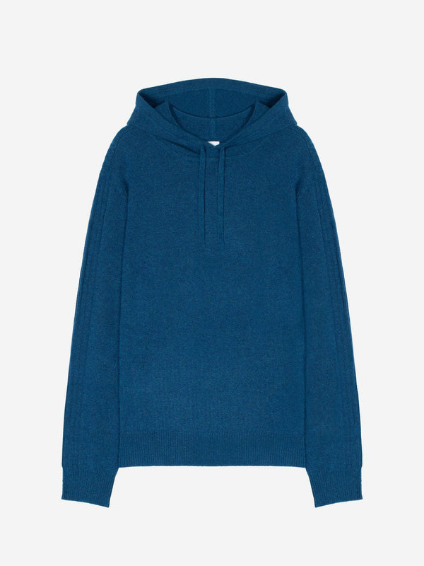 Jersey con Capucha 4 Hilos - Bendt - Azul Jaspeado