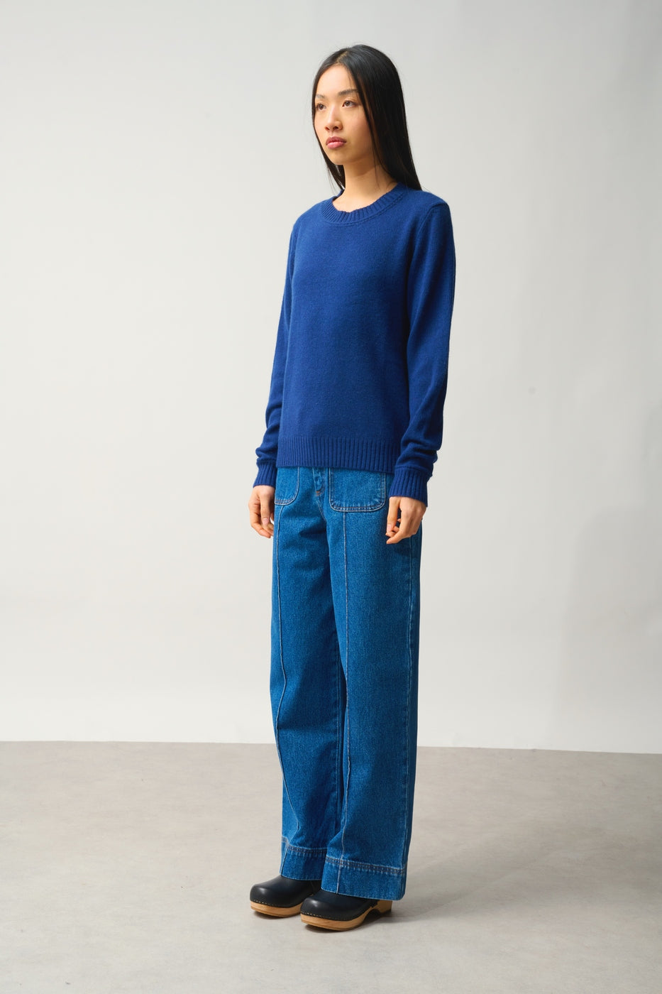 Pull Col Rond 4 Fils - Jetsan - Minuit