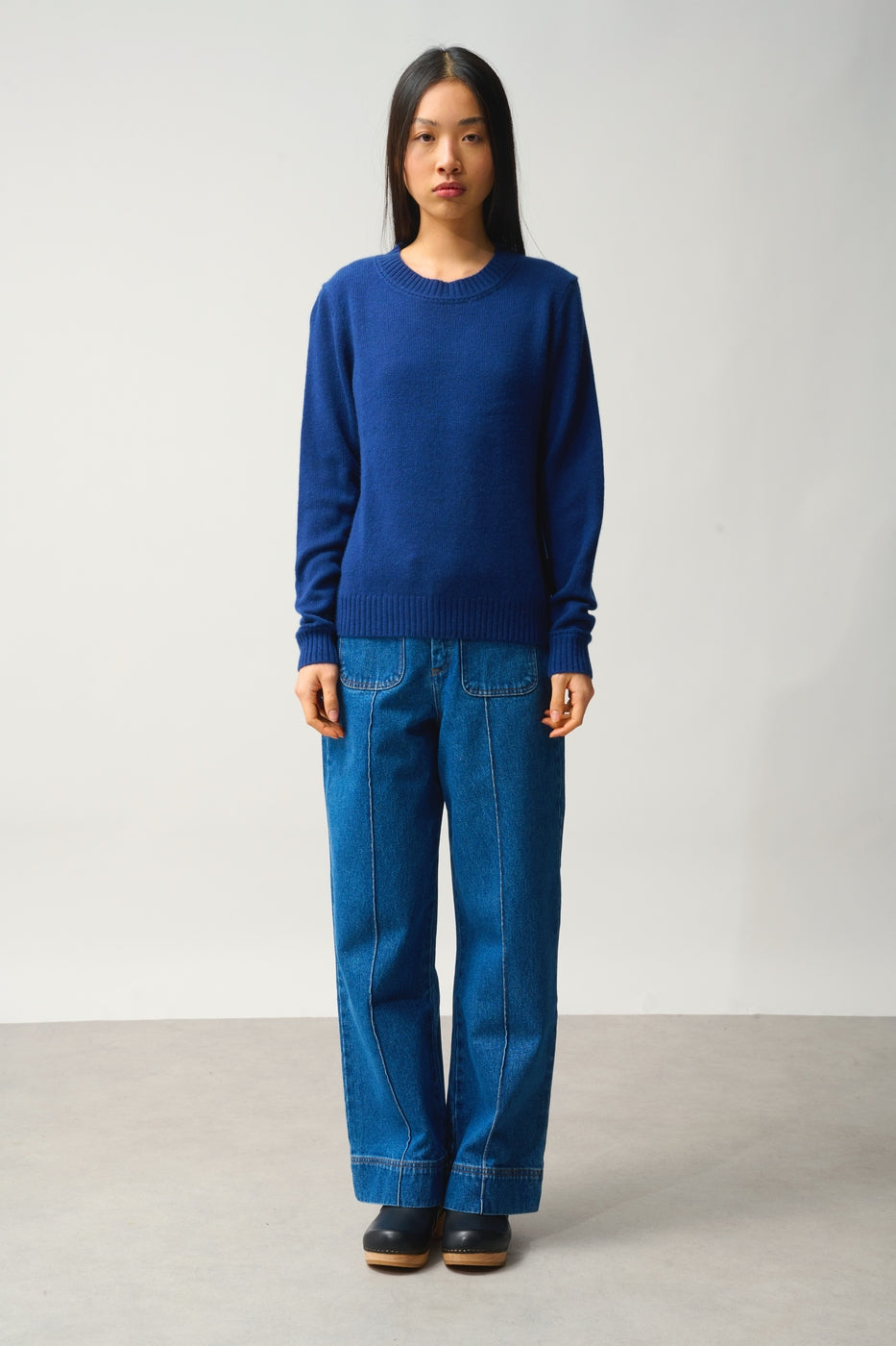 Pull Col Rond 4 Fils - Jetsan - Minuit