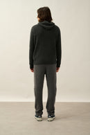 Pull Capuche 4 Fils - Mida - Carbone Chiné