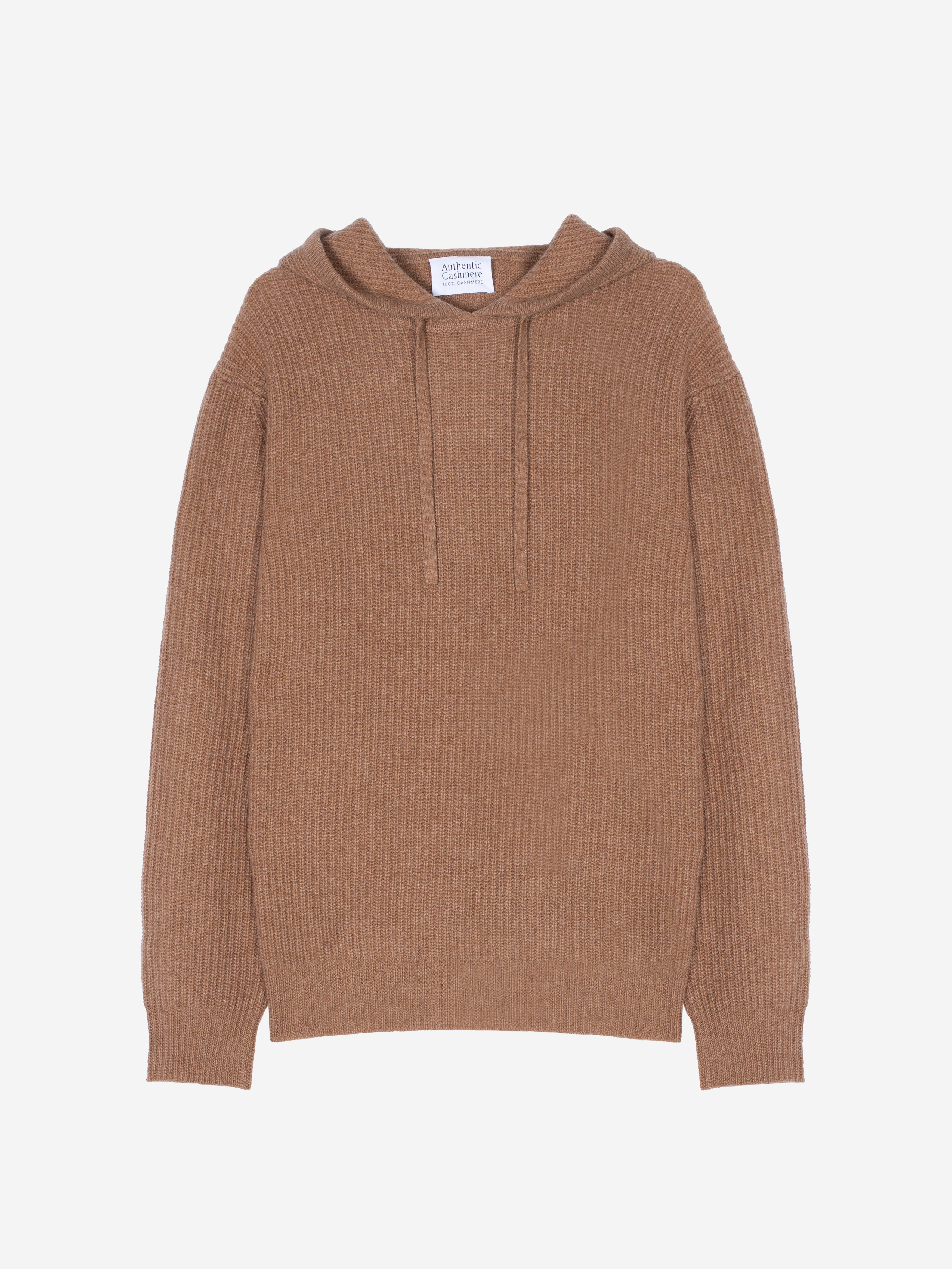 Pull Capuche 4 Fils - Mida - Noisette