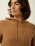Pull Capuche 4 Fils - Mida - Noisette
