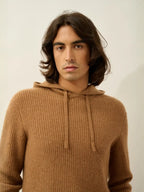 Pull Capuche 4 Fils - Mida - Noisette