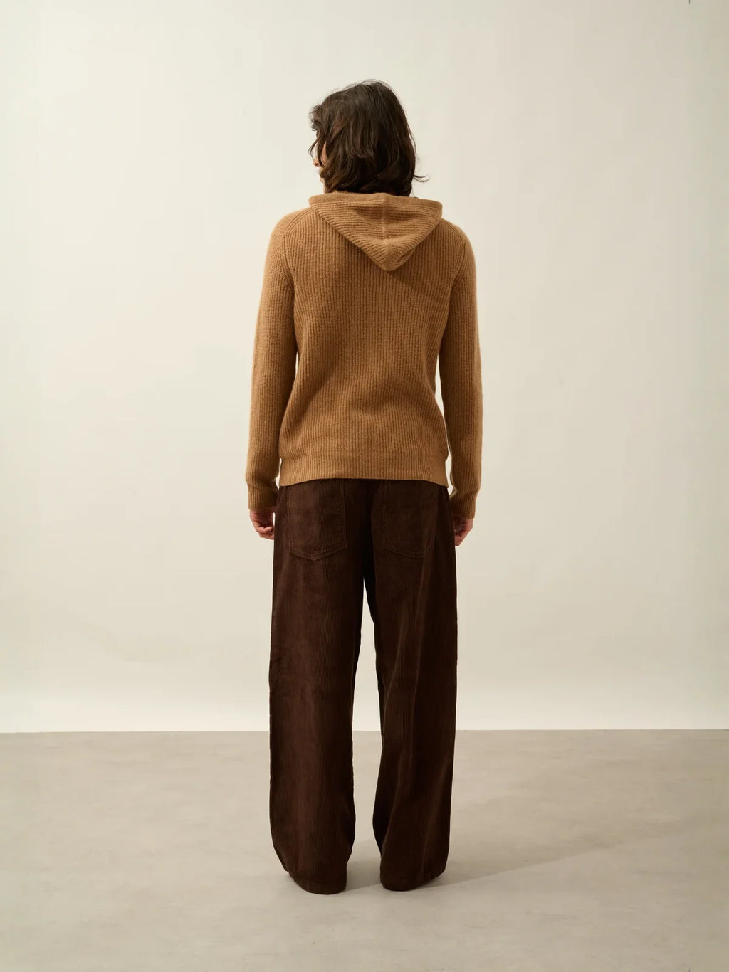 Pull Capuche 4 Fils - Mida - Noisette