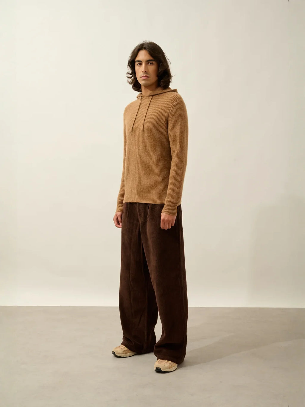 Pull Capuche 4 Fils - Mida - Noisette