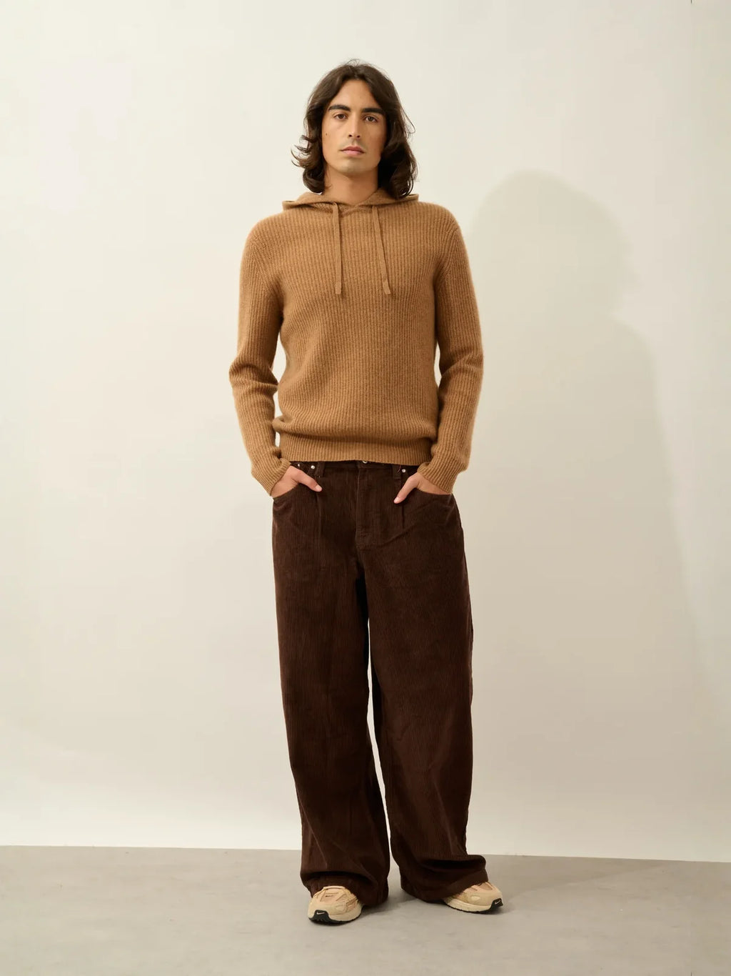 Pull Capuche 4 Fils - Mida - Noisette