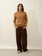 Pull Capuche 4 Fils - Mida - Noisette