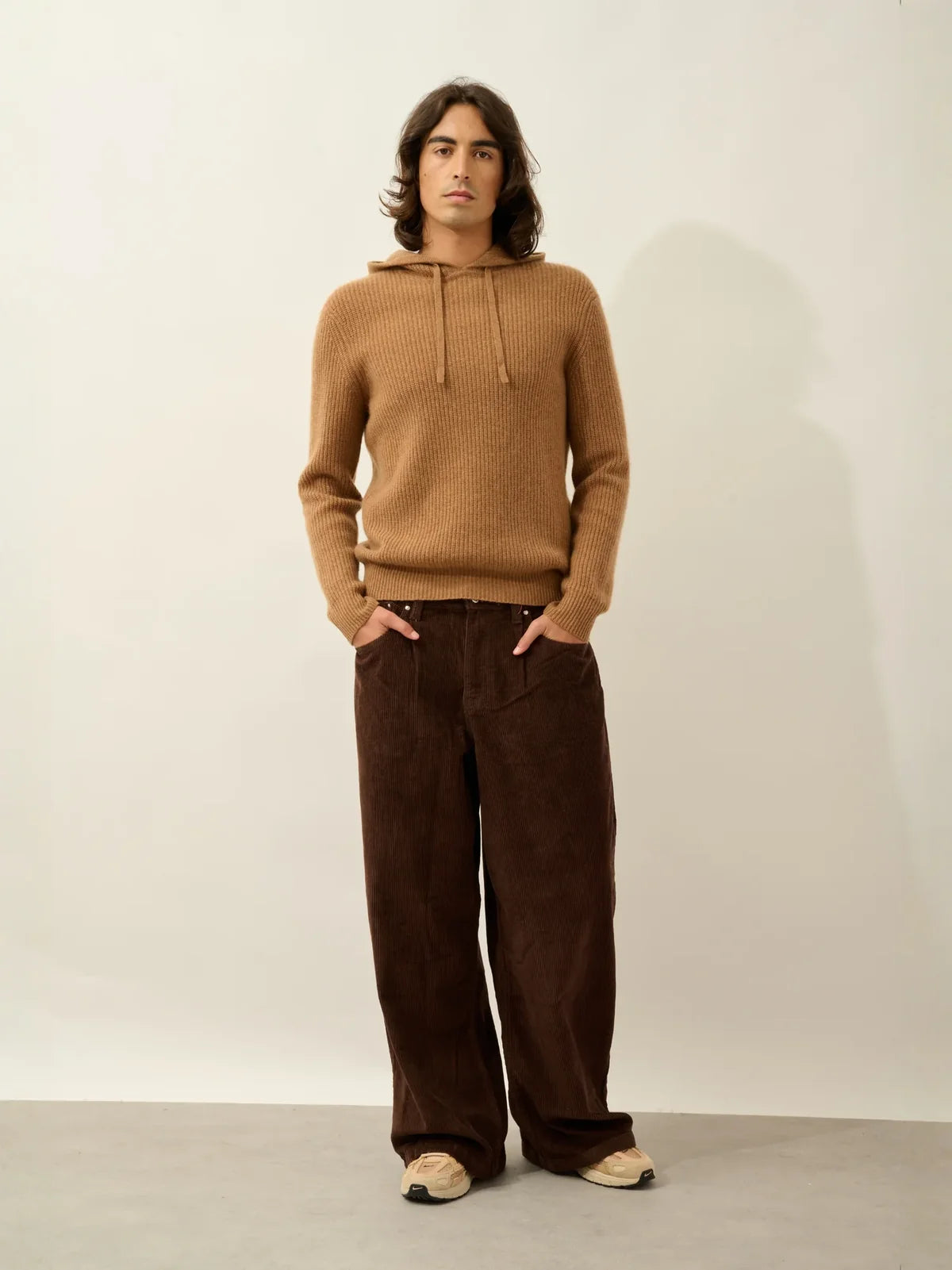 Pull Capuche 4 Fils - Mida - Noisette