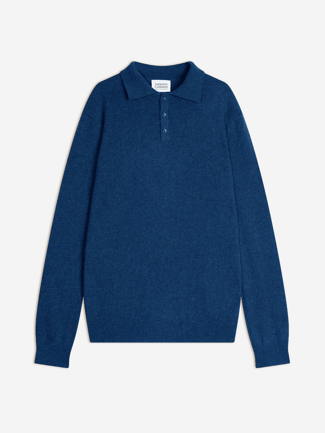 Polo de Manga Larga - Charvet - Azul