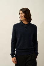 Polo Manches Longues - Charvet - Noir