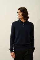 Polo Manches Longues - Charvet - Noir