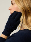 Gants 4 Fils Milo - 100% Cachemire, 4 Fils - Navy - Mixte