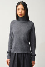 Roll-Neck Jumper - Cassy - Anthracite Marl