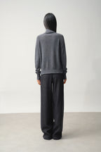 Roll-Neck Jumper - Cassy - Anthracite Marl