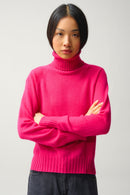 Pull Col Roulé - Cassy - Rose