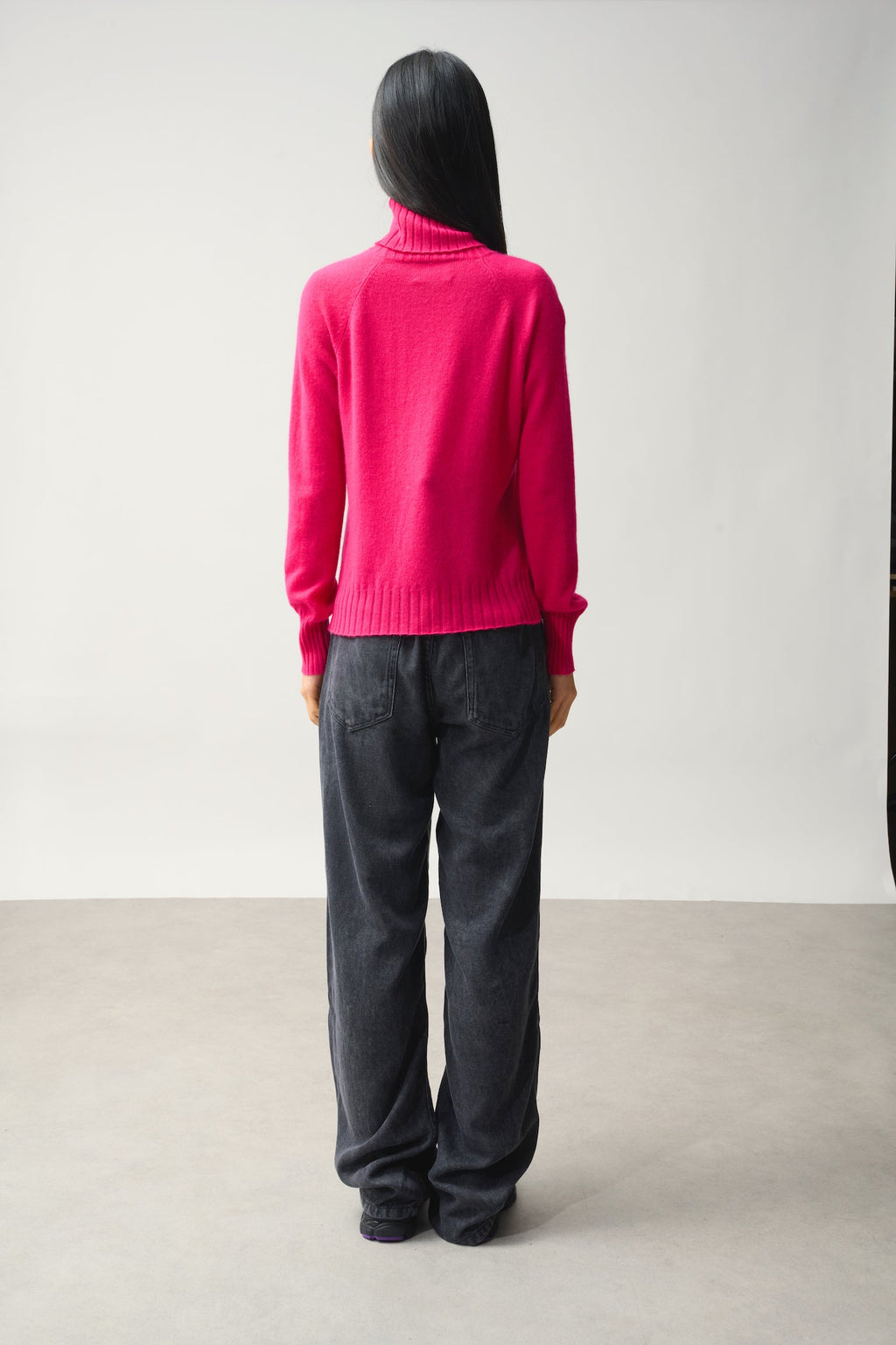 Jersey de cuello alto - Cassy - Rosa