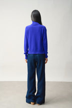 Roll Neck Jumper - Cassy - Blue