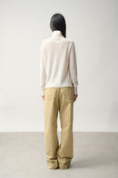 Pull Col Roulé - Cassy - Beige