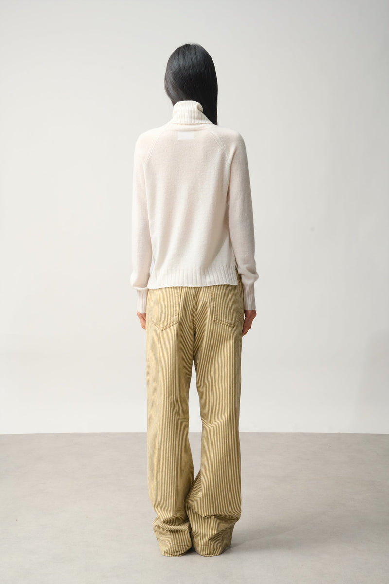 Pull Col Roulé - Cassy - Beige
