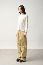 Pull Col Roulé - Cassy - Beige
