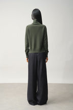 Roll-Neck Jumper - 100% 2-Ply Cashmere - Khaki