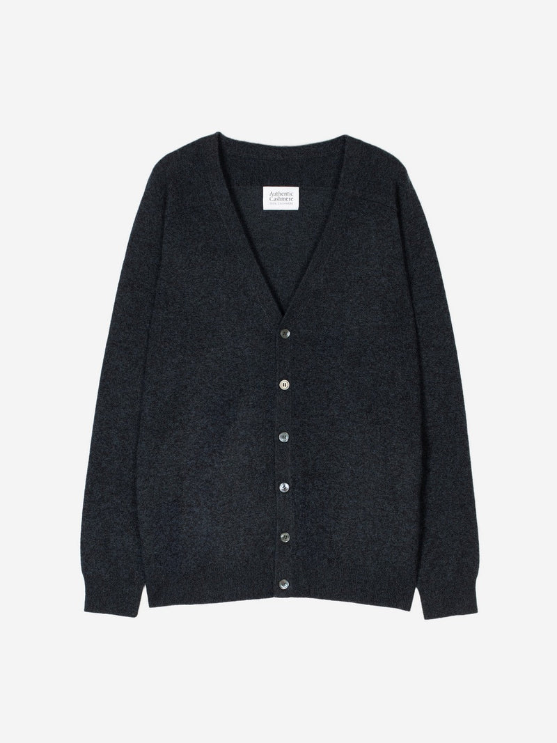 Cardigan Col V - Pipa - Noir