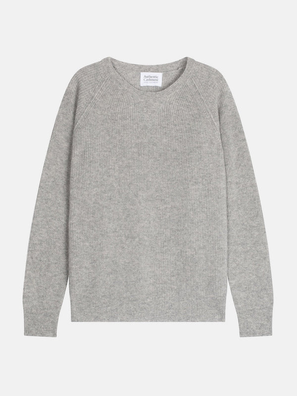 Round-Neck Jumper - Célimène - Grey
