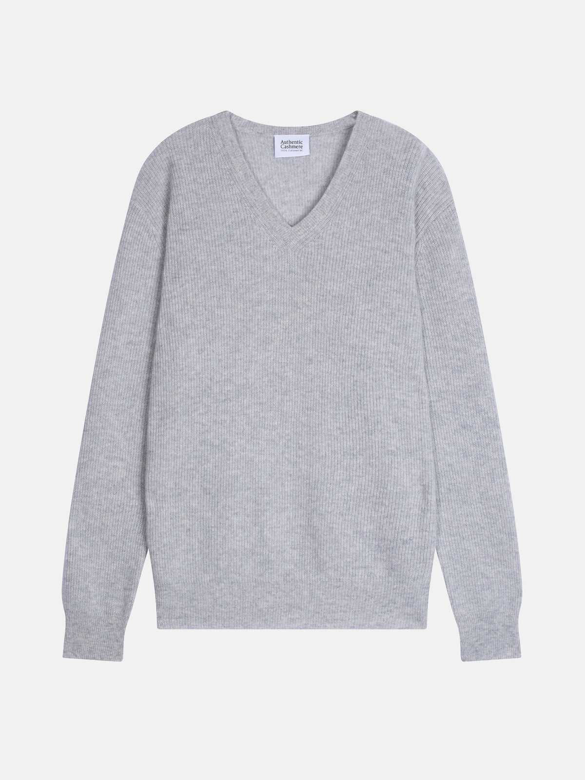 Pull Col V  - Jardon - Gris