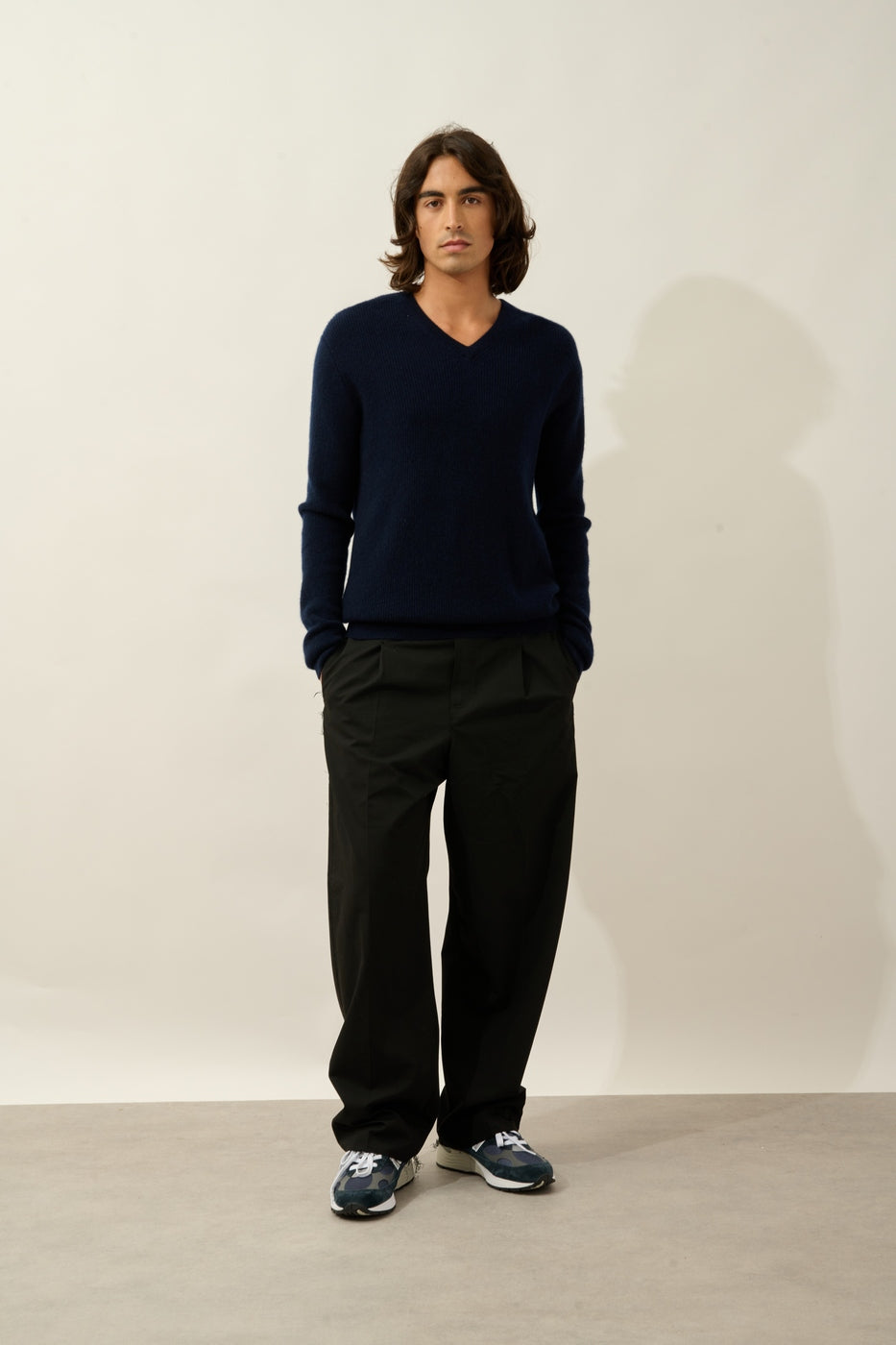 V-Neck Jumper - Jardon - Navy
