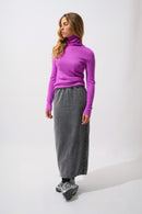 Pull Col Roulé - Bise - Violet