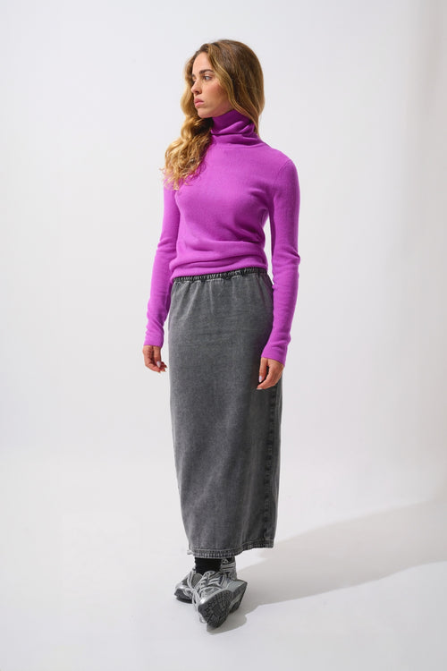 Pull Col Roulé - Bise - Violet