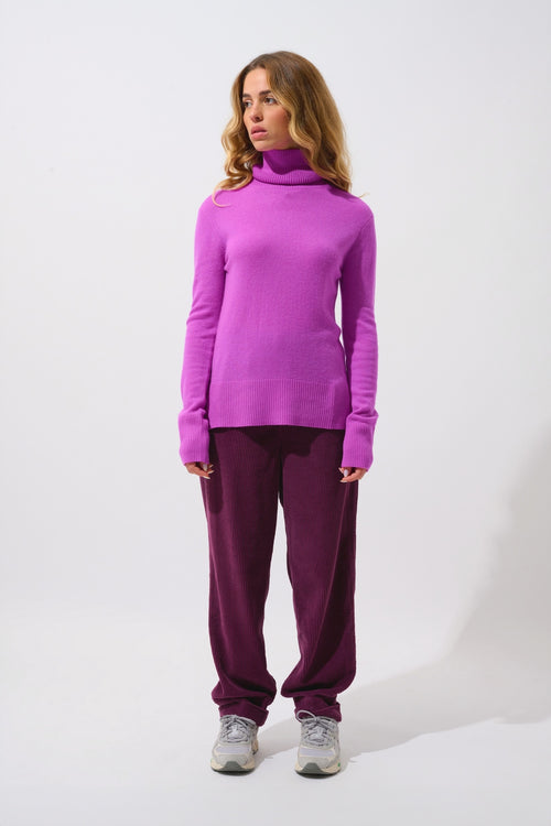 Pull Col Roulé - Fornet - Violet