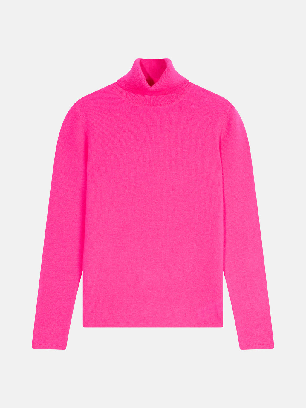 Pull Col Roulé - Bise - Flamand Rose Fluo