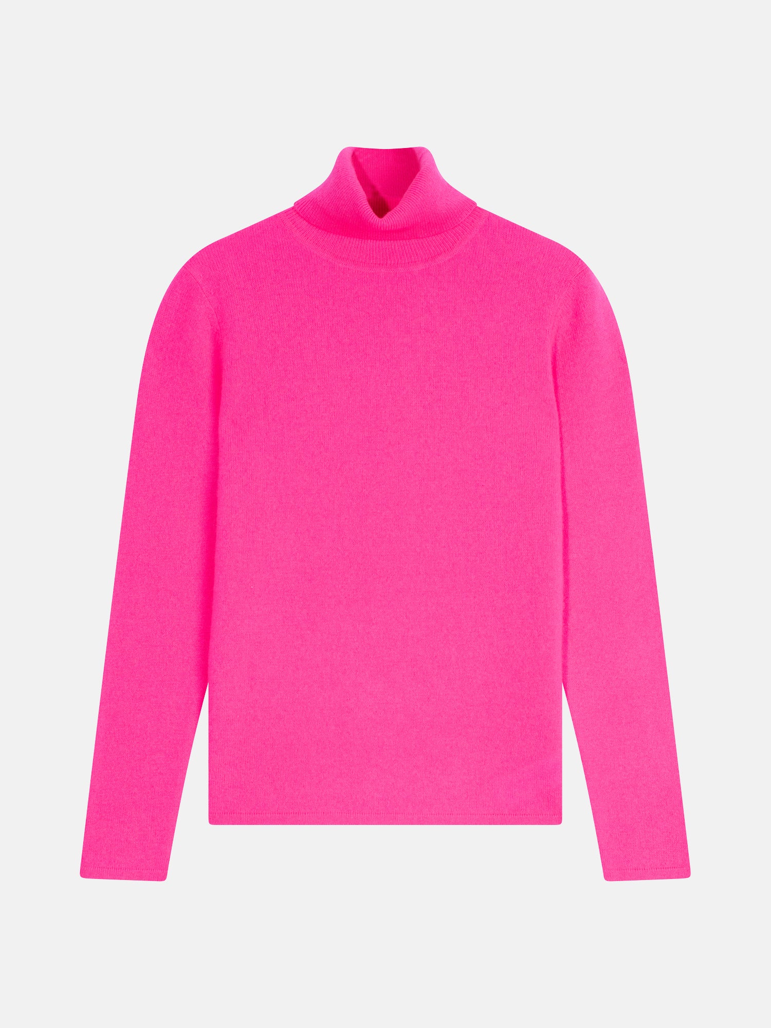 Pull Col Roulé - Bise - Flamand Rose Fluo