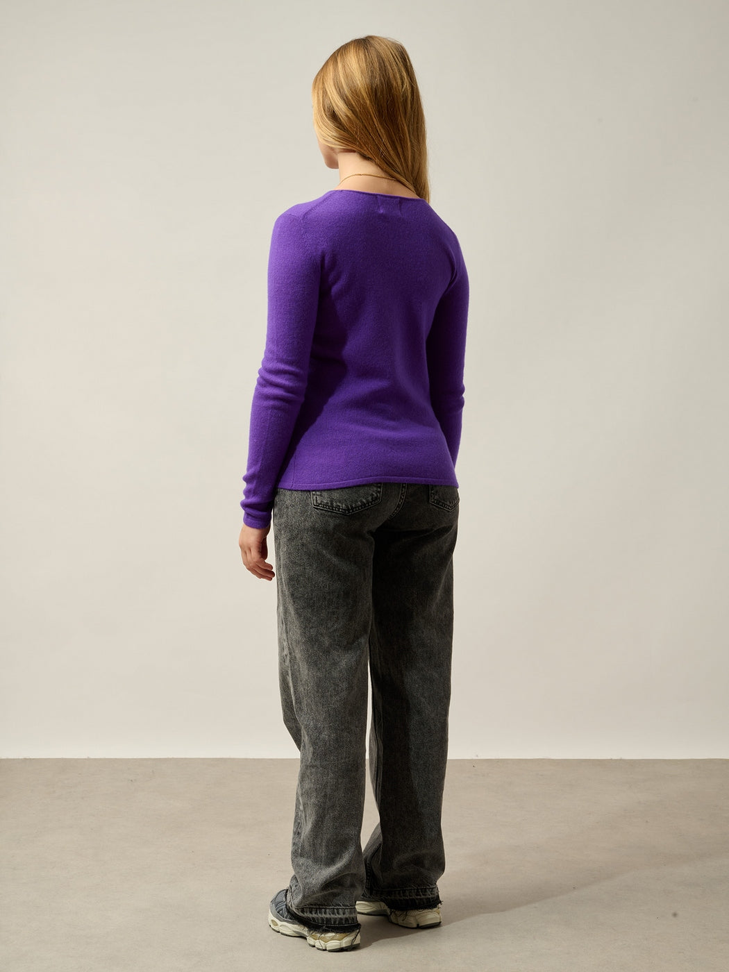 Pull Col Rond Epéna - 100% Cachemire, 2 Fils - Ultra Violet - Femme