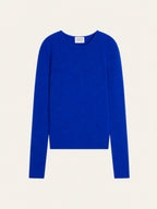 Pull Col Rond 4 Fils Ivy - Bleu Klein