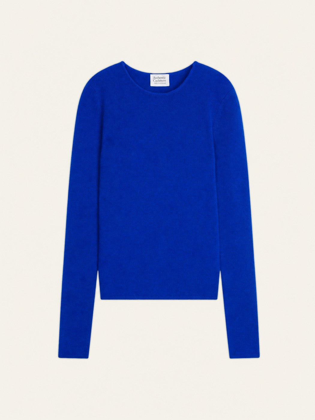 Pull Col Rond 4 Fils Ivy - Bleu Klein