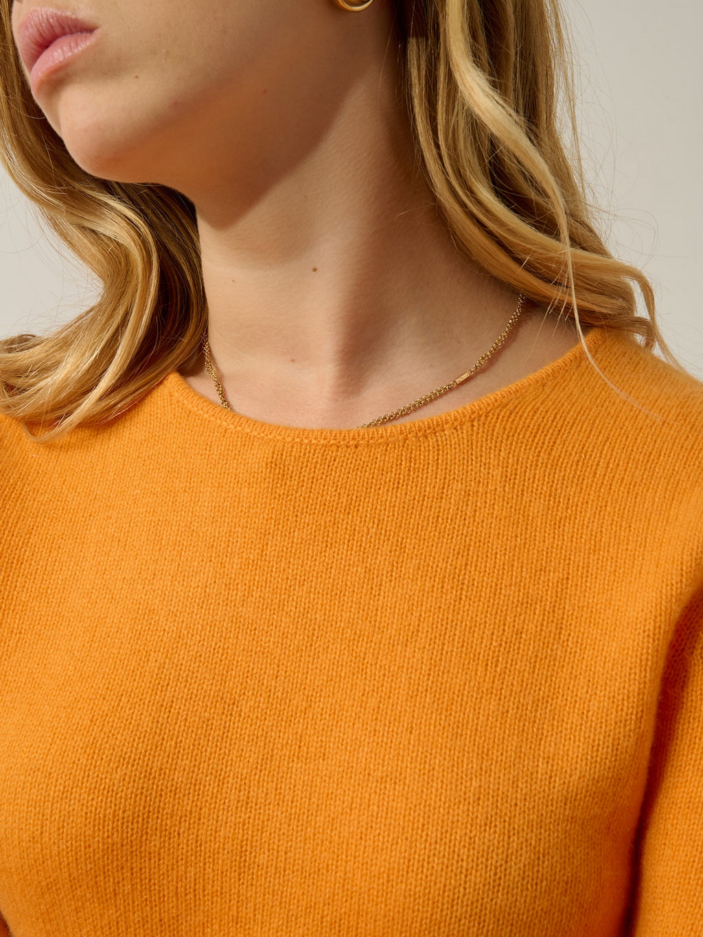 Pull Col Rond 4 Fils Ivy - 100% Cachemire, 4 Fils - Mangue