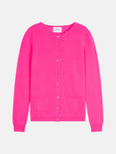 Cardigan Col Rond - Caron - Flamand Rose Fluo