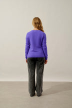 Cardigan Col Rond - Caron - Lavandin