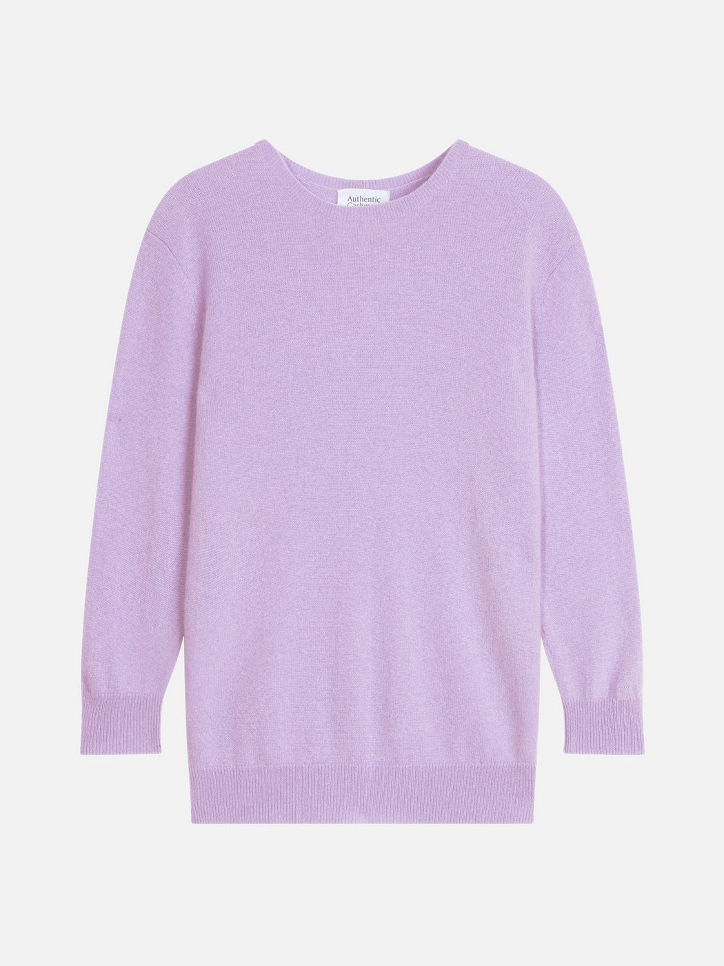 Button-Back Crew Neck Jumper - Estaris - White