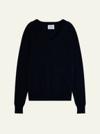 V-Neck Jumper - Gardoria - Caviar